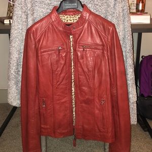 Black Rivet Genuine Leather Jacket